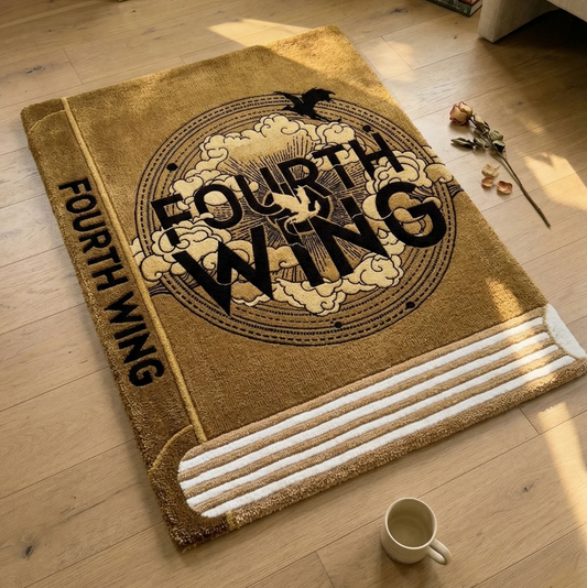 The Fourth Wing Book Rug